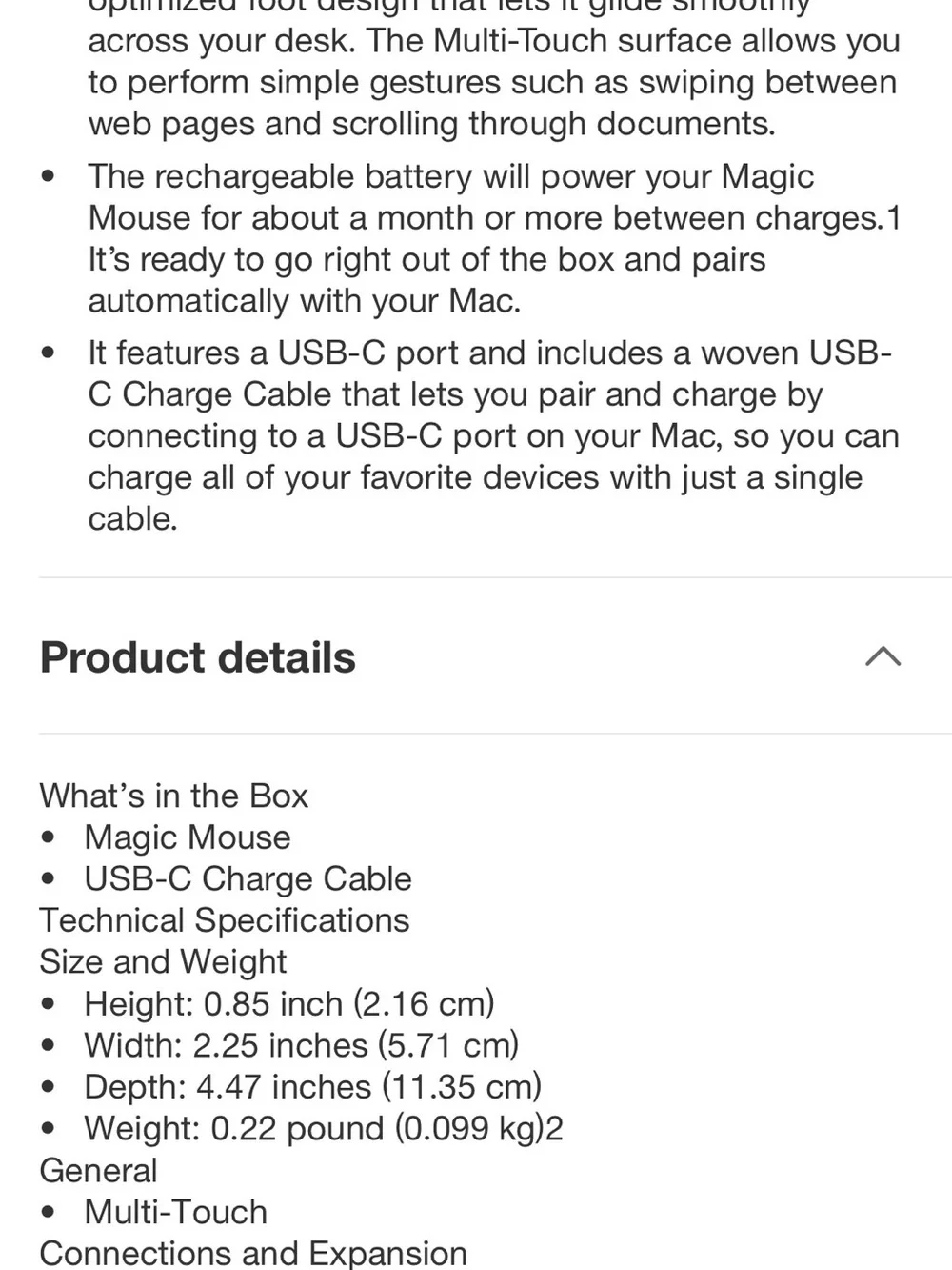 NEW NEVER OPENED Apple Magic Mouse Black